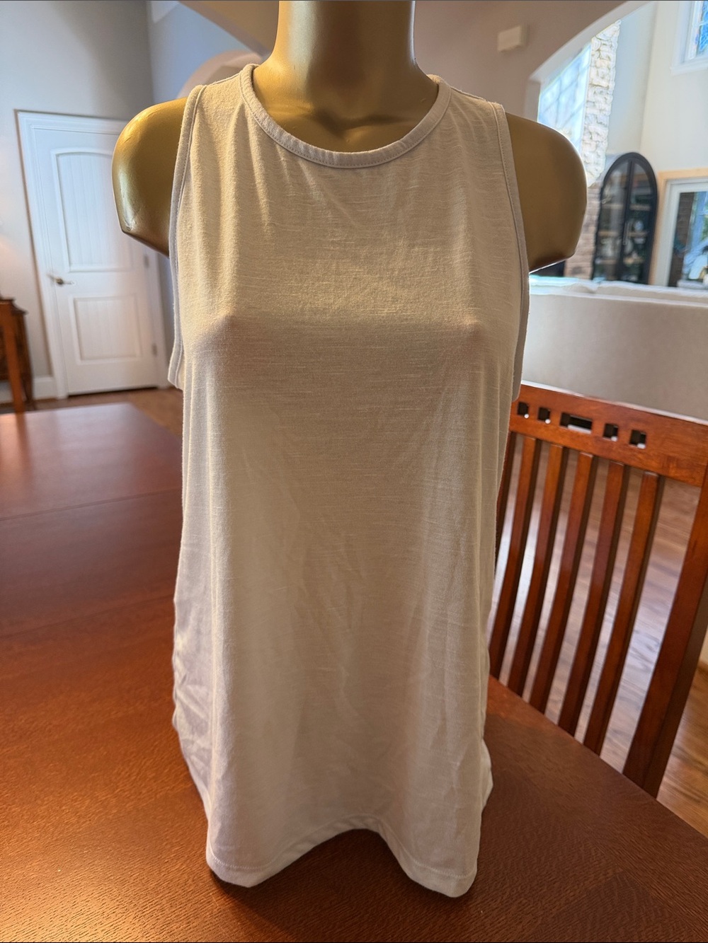 Nike Light Blue Crewneck Tank Top